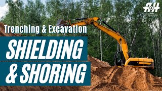 Methods of Shielding and Shoring in Construction Trenching and Excavation  Construction Safety 2022 [upl. by Burg]