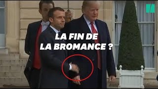 Trump et Macron ont raté leur poignée de main devant les photographes [upl. by Zared]