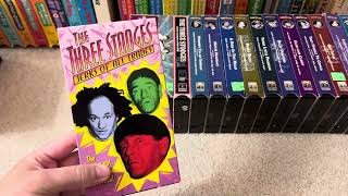 Three Stooges Complete VHS Collection Updates Part1 [upl. by Emmit]