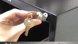 How to Install File Cabinet Lock [upl. by Ydorb]