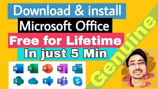 How to Download and Install Microsoft Office 365 Free Latest 2024 [upl. by Aneger]