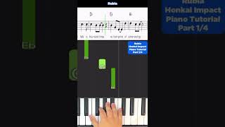 Rubia Piano Keyboard Tutorial Part 14 Honkai Impact Hoyo Mix Zhou Shen pianotutorial synthesia [upl. by Scot]