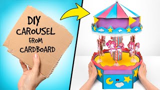 DIY Carousel From Cardboard [upl. by Ahsatel]