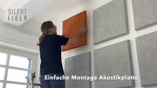 Akustikplatten  Schallabsorber  Schallschutz selbst einbauen  DIY Montage Akustikplatten [upl. by Oiratnom155]