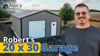 See Why Robert Recommends Alans His 20x30 Metal Garage [upl. by Onirotciv801]