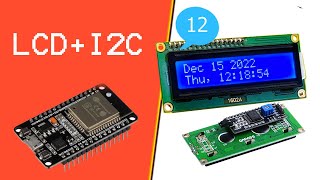 ESP32 Project  Digital Clock with LCD Display At Home [upl. by Ecirahs]