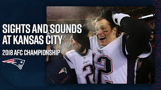 Sights amp Sounds On the sidelines during the Patriots win over the Chiefs in the AFC Championship [upl. by Serolod]