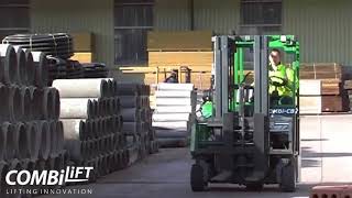 Combilift Combi CB Compact Multi Directional Forklift Building Supply Applications [upl. by Ayian]