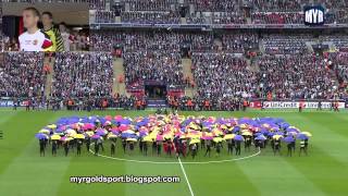 2011 UEFA Champions League Final Opening Ceremony Wembley Stadium London [upl. by Crain]