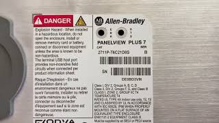 Allen Bradley Panelview Plus Factory Reset [upl. by Malcom907]