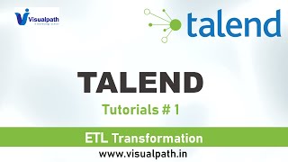 Talend Tutorials 1  Introduction of Talend ETL Tool  Talend ETL Tutorial  Visualpath [upl. by Wing]