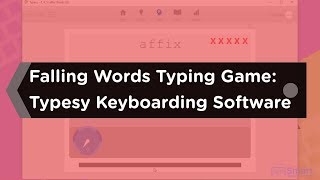 Falling Words Typing Game Typesy Keyboarding Software 2021 [upl. by Seline]