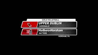 VOLLEYBALL HatboroHorsham vs Upper Dublin 101822 [upl. by Drugi14]