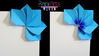 MARCA PÁGINAS FLOR ORIGAMI Super lindos  Paso a paso [upl. by Nwahsad687]