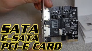 HOW TO ADD AN ESATASATA CARD TO YOUR COMPUTER [upl. by Claus]