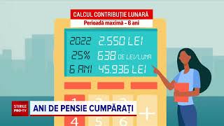 Pensii 2022 Cât te costă să îți cumperi 6 ani de vechime în muncă [upl. by Ellehsyt]