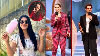 Hania amir amp Ayeza khan  hania amir won best stylish actress award  Hum style award 2024 [upl. by Ennaul497]