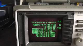 87 HP8590A Spectrum Analyzer First Look [upl. by Fairley839]