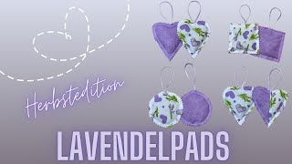 Lavendelpads nähen Lavendelsäckchen nähen [upl. by Ennazor504]