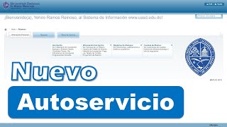 Conoce el nuevo Autoservicio de la UASD [upl. by Oirobil]