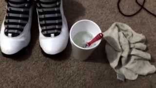 How to Clean Your sneakers Homemade sneaker cleaner [upl. by Tannen]