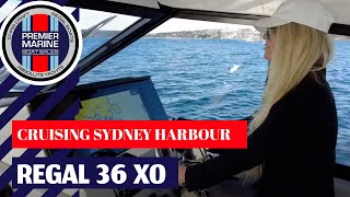 REGAL 36 XO On Sydney Harbour by Premier Marine Boat Sales Sydney Australia [upl. by Assetak435]