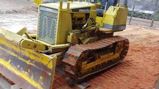 Replacing track chains and sprockets on a d D20 a  6 Komatsu Dozer [upl. by Artair]