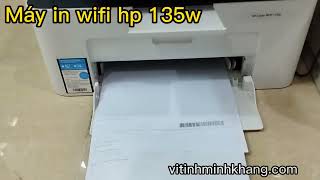 Cài đặt driver wifi máy in hp laser jet 135w [upl. by Enneirb847]