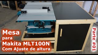 Bancada para serra Makita MLT100N  parte 01 [upl. by Garin]