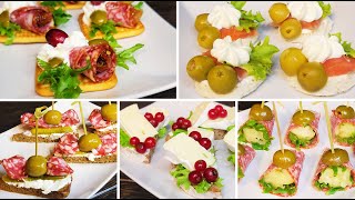 Canapes How To Make 4 Fast amp Easy Homemade Canapes  Simple amp Easy Recipe [upl. by Lashonde]