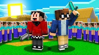 FIGHTING 100 NOOBS IN MINECRAFT with RageElixir amp TimPlayz [upl. by Landri]