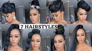 🔥7 QUICK amp EASY HAIRSTYLES USING BRAIDING HAIR  Protective Style  Tupo1 [upl. by Enyawed]