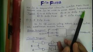 Flip flops in Digital Electronics [upl. by Enirroc]