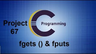 File Handling Program using fgets and fputs in C Programming  Project 67 [upl. by Aneala]