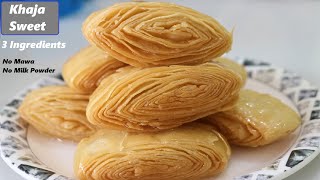 Khaja Recipe  खाजा बनाने का आसान तरीका  How to make Khaja  Khaja Sweet Making [upl. by Clementina486]