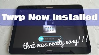 Samsung Galaxy Tab 4 101 T530 How to install Twrp Recovery Tutorial [upl. by Phillipp551]