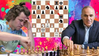 Famous Garry Kasparov vs Magnus Carlsen 14 [upl. by Lancey]