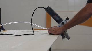 Iris US How to Miter amp Bevel Edges for Porcelain Slabs [upl. by Ceil]