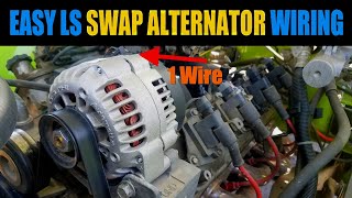 EASY CARBURETED LS ALTERNATOR WIRING FOR YOUR LS SWAP  LS Stand Alone Alternator Wiring  Carb LS [upl. by Crispen]