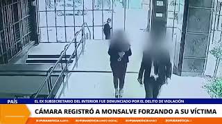 Una de las 172 cámaras registró a Monsalve forzando a la víctima ella se aleja y opone resistencia [upl. by Zorine93]