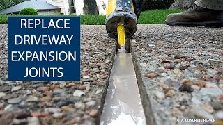 EXPANSION JOINT REPLACEMENT OF CONCRETE DRIVEWAYS [upl. by Derej]