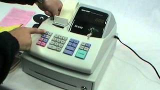 Sharp XEA102 Cash register Installation video [upl. by Blondie477]