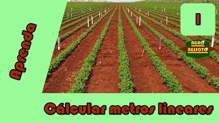 Cálculo de metros lineares na agricultura  Aprenda  PTBR [upl. by Konrad]