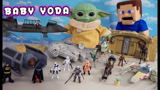 Star Wars BABY YODA Reviews MISSION FLEET Toys Ships Playsets amp Figures Imaginext [upl. by Munroe]