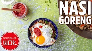 Delicious Indonesian Fried Rice  Nasi Goreng Recipe [upl. by Viole]