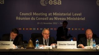 ESA Ministerial Council Press Conference replay [upl. by Ortensia]