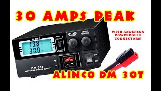 Review of Alinco DM 30T Power Supply 30 amps for Ham Radio [upl. by Bonar594]