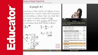 Statistics Sampling Distribution of Sample Proportions [upl. by Eelyk717]