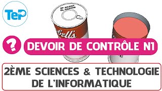 Devoir de contrôle N1 Technologie 2ème sciences amp Technologie de linformatique [upl. by Aneleasor]