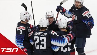 USA holds off Slovakia to advance to the semifinals [upl. by Aurelea160]